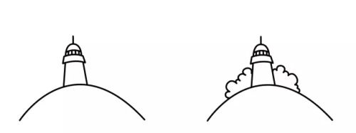 城堡带颜色房子简笔画怎么画 儿童画简单房子简笔画画法