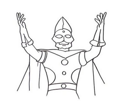全身奥特曼简笔画教程步骤 简单奥特之王简笔画怎么画