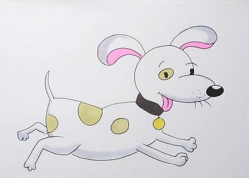 彩色小狗简笔画画法教学 可爱小狗简笔画怎么画