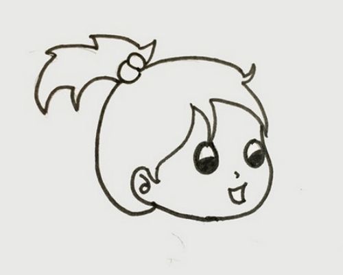 全身彩色小女孩简笔画怎么画 漂亮可爱小女孩简笔画步骤教学