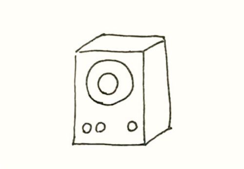 立体音响简笔画怎么画 又简单又漂亮音响简笔画步骤