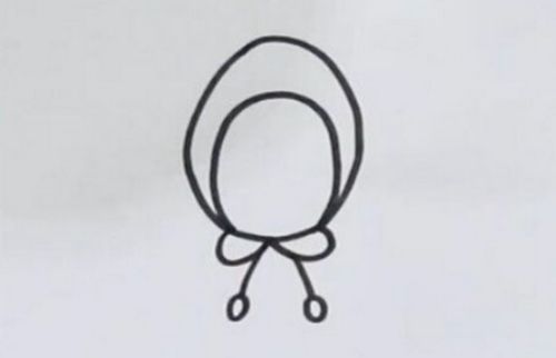 儿童下雨天穿雨衣的简笔画怎么画 小女孩穿雨衣简笔画绘画教学