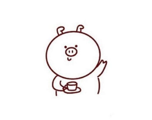 可爱简单小猪简笔画怎么画 卡通彩色小猪简笔画教程图解