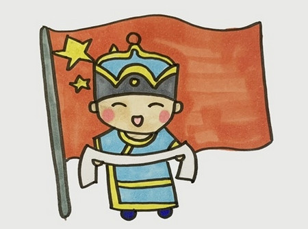 人物简单漂亮少数民族简笔画教程 彩色少数民族简笔画怎么画