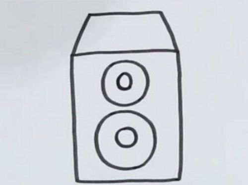 立体卡通音响简笔画怎么画 彩色音响简笔画教学