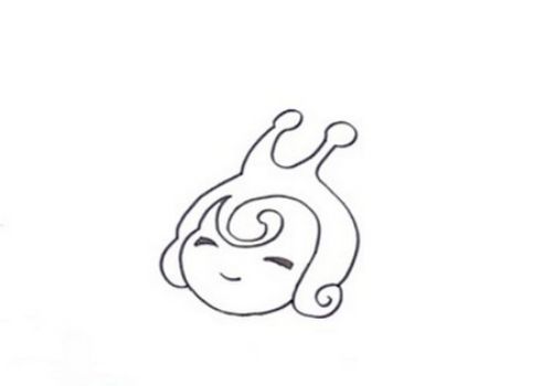 卡通彩色田螺姑娘简笔画怎么画 简单又漂亮田螺姑娘简笔画步骤图解