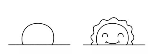 卡通带颜色太阳简笔画怎么画 彩色可爱太阳简笔画教程