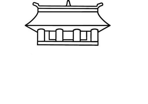 立体卡通古代房屋简笔画教学 彩色古代房屋简笔画怎么画