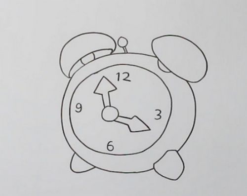 带颜色闹钟简笔画怎么画 简单又漂亮闹钟简笔画教学图解