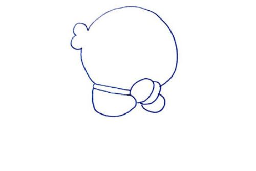 彩色机器猫简笔画儿童画教程 可爱机器猫简笔画怎么画