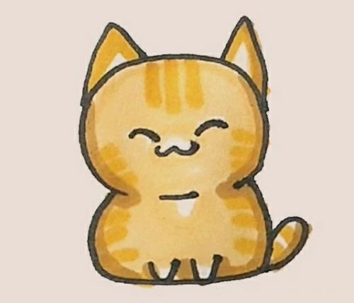 简单漂亮猫咪简笔画教程 呆萌猫咪简笔画怎么画