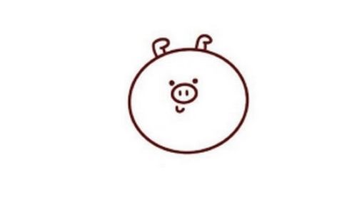 可爱简单小猪简笔画怎么画 卡通彩色小猪简笔画教程图解