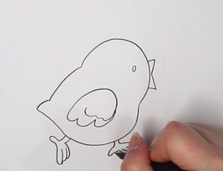 可爱彩色小鸡简笔画教学步骤 简单又漂亮小鸡简笔画怎么画