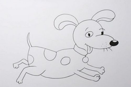 彩色小狗简笔画画法教学 可爱小狗简笔画怎么画