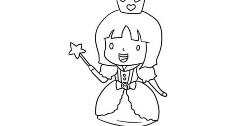 可爱彩色小公主简笔画怎么画 简单又漂亮小公主简笔画教学步骤