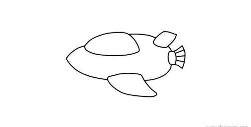 宇宙飞船简笔画儿童画怎么画 彩色涂色宇宙飞船简笔画图片大全