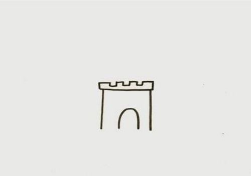 卡通涂色长城简笔画怎么画 带颜色长城简笔画图片大全