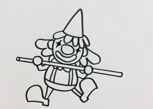 彩色小丑简笔画画法教程 简单又好看小丑简笔画怎么画
