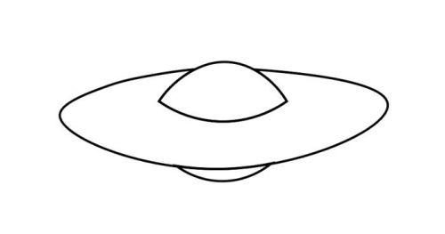 带颜色太空飞船简笔画怎么画 科幻彩色太空飞船简笔画教程画法