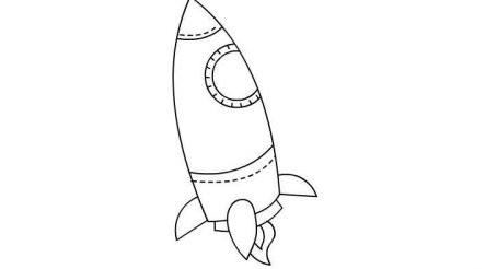 带颜色宇宙飞船简笔画怎么画 彩色儿童画宇宙飞船简笔画教程