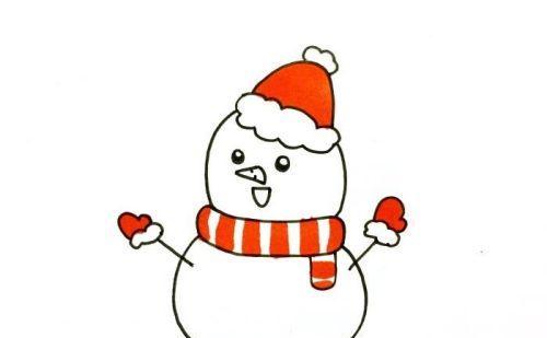 可爱儿童雪人简笔画画法教程 简单又漂亮雪人简笔画怎么画