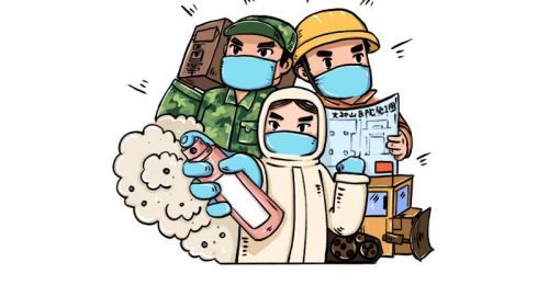 彩色简单抗击疫情简笔画怎么画 简单又漂亮抗击疫情简笔画步骤教学