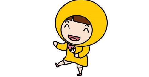 穿雨衣的小孩简笔画教学画法 彩色穿雨衣的小孩简笔画怎么画