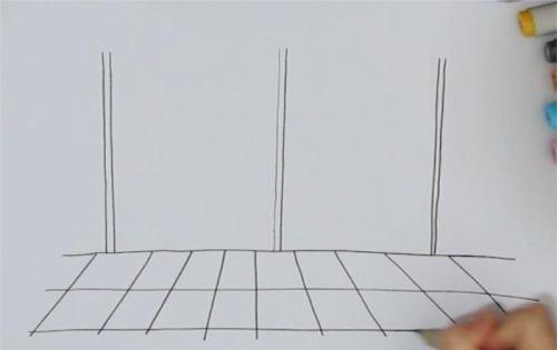 彩色海洋馆简笔画图片大全 儿童画海洋馆简笔画步骤画法