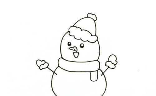 可爱儿童雪人简笔画画法教程 简单又漂亮雪人简笔画怎么画