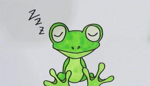 最好看又简单青蛙的简笔画怎么画 彩色青蛙的简笔画教学步骤