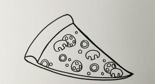 披萨的简笔画图片大全大图 卡通图片披萨的简笔画怎么画