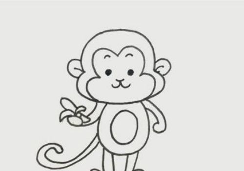 带颜色的小猴子简笔画怎么画 简单又漂亮小猴子简笔画图片大全