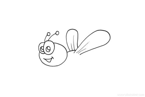 可爱卡通小蜜蜂简笔画画法教学 简单又漂亮小蜜蜂简笔画怎么画