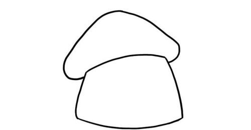 幼儿园蘑菇房简笔画步骤画法 彩色可爱蘑菇房简笔画怎么画
