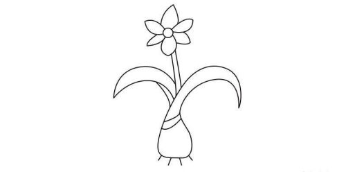手绘彩色水仙花简笔画教程步骤 带颜色水仙花简笔画怎么画