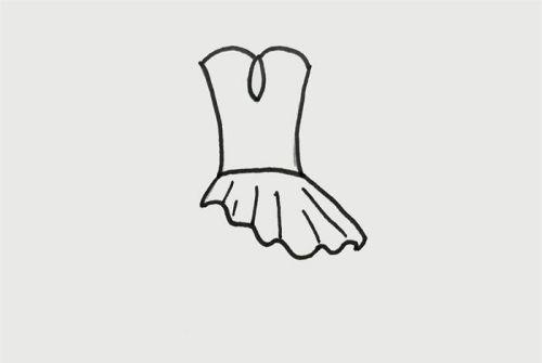 美少女公主裙简笔画教程画法 简单又漂亮公主裙简笔画怎么画