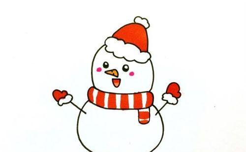 可爱儿童雪人简笔画画法教程 简单又漂亮雪人简笔画怎么画