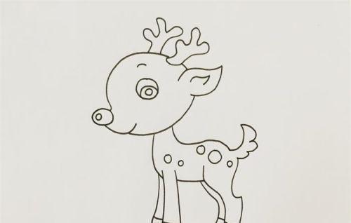简单又漂亮梅花鹿简笔画怎么画 彩色可爱梅花鹿简笔画教学图解