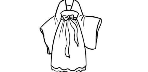 简单又漂亮汉服简笔画怎么画 古风女汉服简笔画教学步骤
