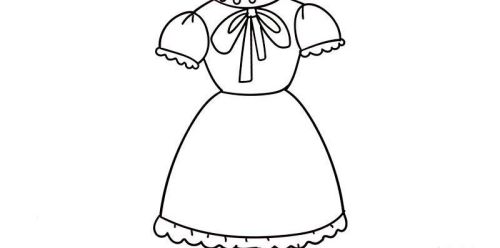 简单又漂亮公主裙简笔画怎么画 晚礼服公主裙简笔画图片大全