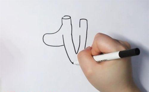 带颜色弹弓简笔画怎么画 彩色弹弓简笔画儿童画教程图解