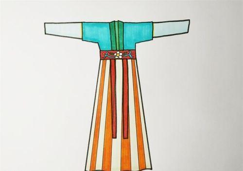简单彩色古代服饰简笔画怎么画 可爱古代衣服简笔画图片大全