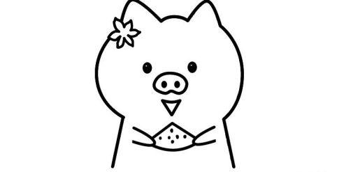 简单吃西瓜的小猪简笔画教学 彩色吃西瓜的小猪简笔画怎么画