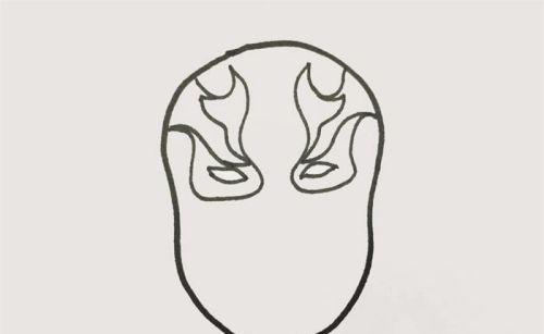 彩绘儿童脸谱简笔画教程带步骤 简单涂色脸谱简笔画怎么画