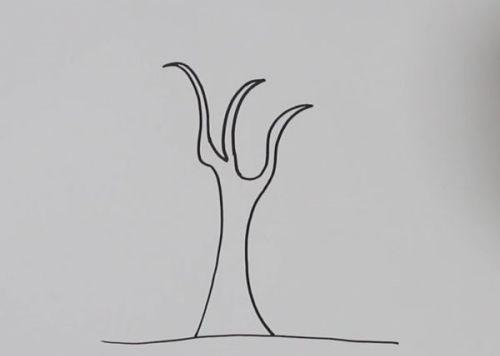 带颜色柳树简笔画图片大全 卡通柳树简笔画怎么画
