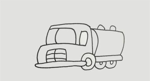 洒水车简笔画儿童画怎么画 幼儿彩色洒水车简笔画画法带步骤