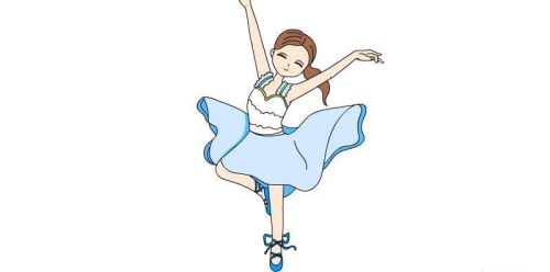 彩色好看小女孩跳舞简笔画步骤 芭蕾小女孩跳舞简笔画怎么画