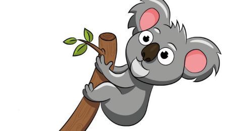 可爱简单考拉简笔画教学画法 呆萌卡通考拉简笔怎么画