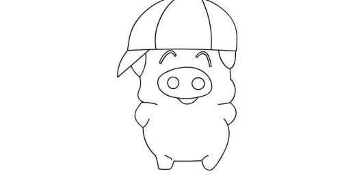 彩色麦兜简笔画图片大全 可爱卡通麦兜简笔画教学画法