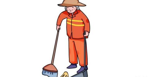 打扫卫生环卫工人简笔画教学 儿童画环卫工人简笔画怎么画
